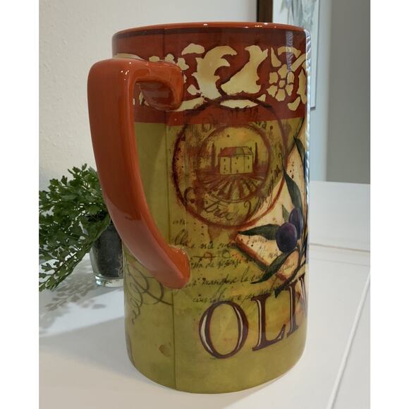Vtg Certified International Geoffrey Allen “Oliva” Italian Tuscany Style Pitcher - Picture 4 of 7